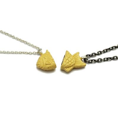 Jgnc016 たい焼きシェアネックレスa ペアネックレス アクセサリー通販のジャムホームメイド Jam Home Made