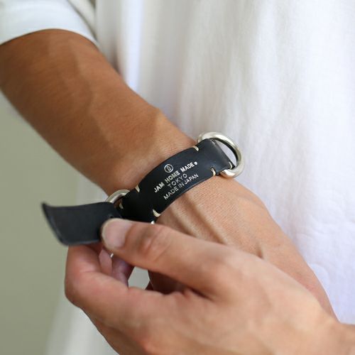 JNS835BK)ドッグカラー(首輪)=ヒューマン レザーブレスレット JNS835BK)ドッグカラー(首輪)=ヒューマン レザーブレスレット