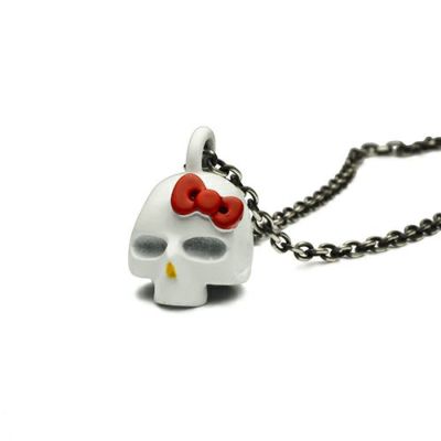 ハローキティ/HelloKittyスカルフェイスネックレス-フルカラー サンリオコラボの写真