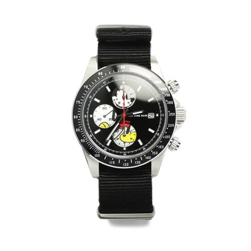 シークレットミッキーマウスウォッチタイプ1NATO-シルバー/腕時計