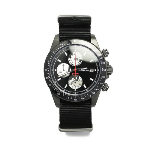 【ジャムホームメイド（JAMHOMEMADE）】シークレット ミッキー ウォッチ タイプ1 NATO - ブラック/モノクロ / 腕時計