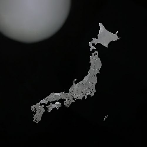 【ジャムホームメイド（JAMHOMEMADE）】日本地図 熊本県 ネックレス