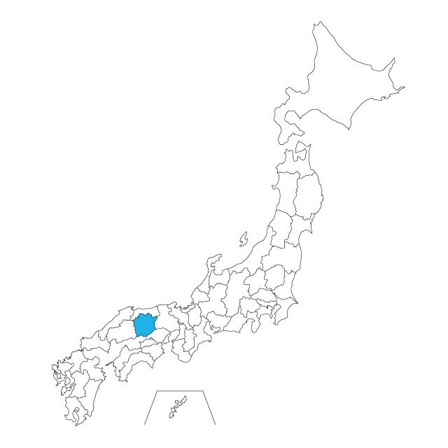 注目すべきイラスト 新しい 地図 岡山 県