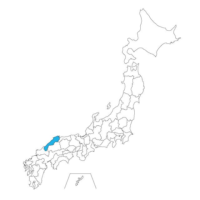 【ジャムホームメイド（JAMHOMEMADE）】日本地図 島根県 ネックレス