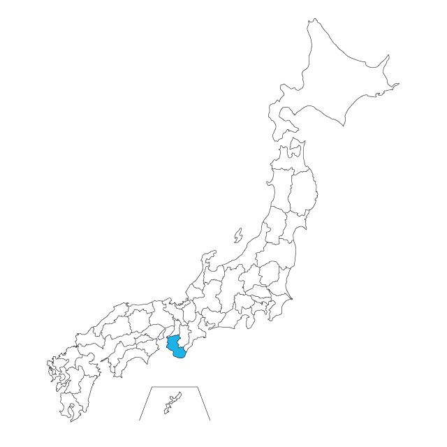 【ジャムホームメイド（JAMHOMEMADE）】日本地図 和歌山県 ネックレス