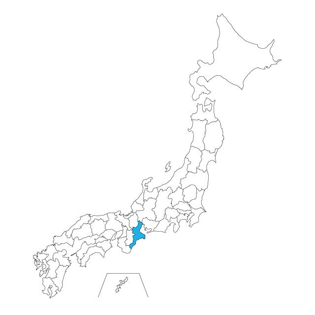 【ジャムホームメイド（JAMHOMEMADE）】日本地図 三重県 ネックレス