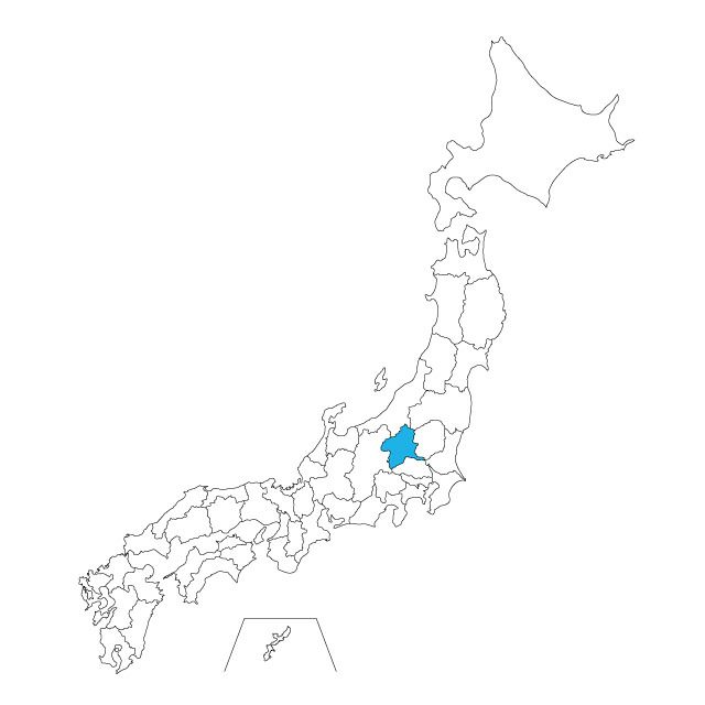 【ジャムホームメイド（JAMHOMEMADE）】日本地図 群馬県 ネックレス