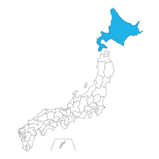 【ジャムホームメイド（JAMHOMEMADE）】日本地図 北海道 ネックレス