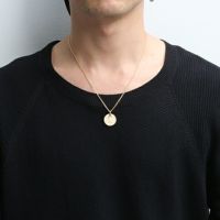 J-NS386-GD)ヴィンテージシックスペンスコインネックレス-ゴールド