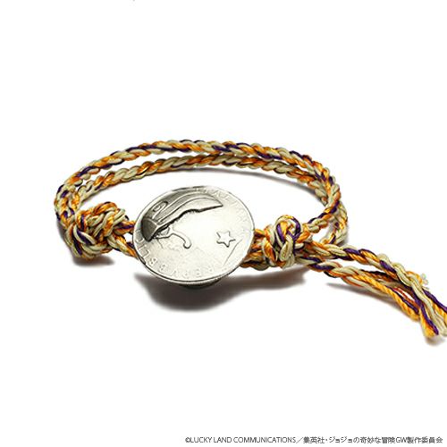 JJO014)ジョジョの奇妙な冒険 黄金の風コインブレスレット(ジョルノ  