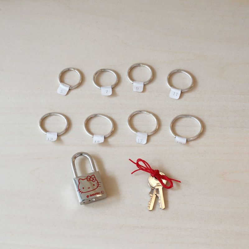 【ジャムホームメイド（JAMHOMEMADE）】ハローキティ 名もなき指輪キット - HELLO KITTY NAMELESS RING KIT -シルバー925- /ペアリング