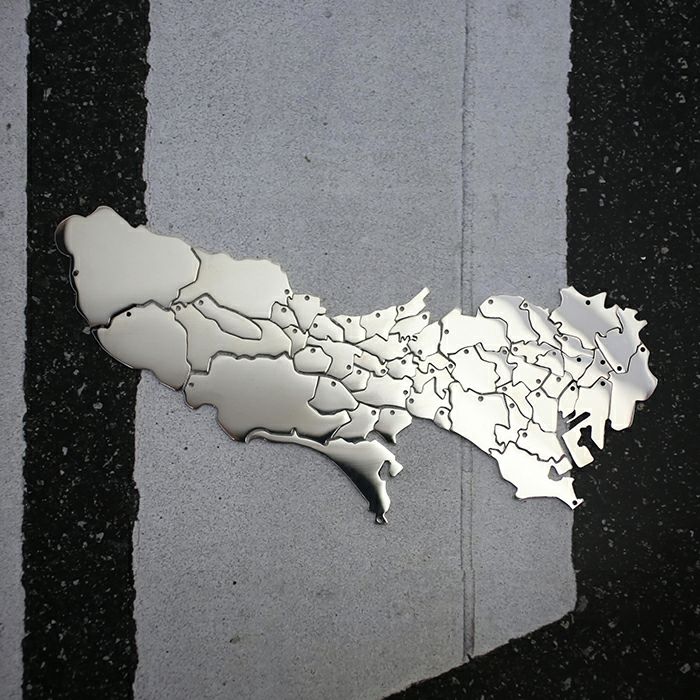 【ジャムホームメイド（JAMHOMEMADE）】日本地図  東京都  狛江市 ネックレス