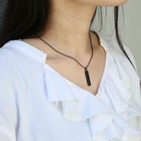 【ジャムホームメイド（JAMHOMEMADE）】AB型 スティックネックレス NEW TYPE （血液型） - ブラック