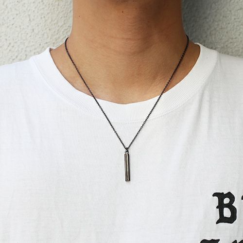 【ジャムホームメイド（JAMHOMEMADE）】B型 スティックネックレス NEW TYPE （血液型） - ブラック