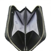 【ジャムホームメイド（JAMHOMEMADE）】印傳 - 印伝屋 ラウンドファスナー 三つ折り財布 チェック柄 / 小銭入れ・ミニ財布