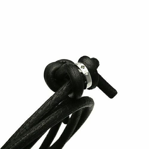 JBR3504)4月誕生石/ダイヤモンドディアレザーブレスレット3巻