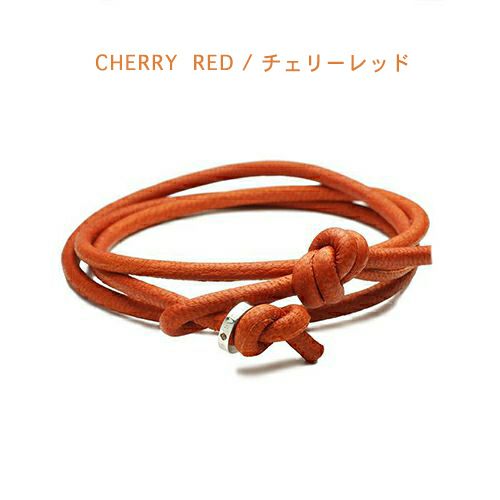 【ジャムホームメイド（JAMHOMEMADE）】3月 誕生石 ディア レザー ブレスレット 3巻 - アクアマリン