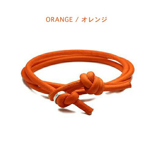【ジャムホームメイド（JAMHOMEMADE）】3月 誕生石 ディア レザー ブレスレット 3巻 - アクアマリン