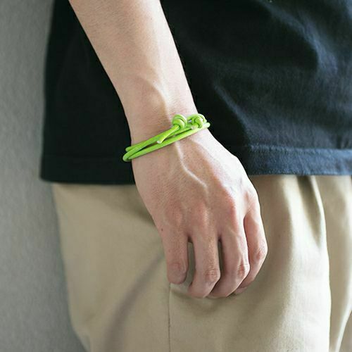 【ジャムホームメイド（JAMHOMEMADE）】3月 誕生石 ディア レザー ブレスレット 3巻 - アクアマリン