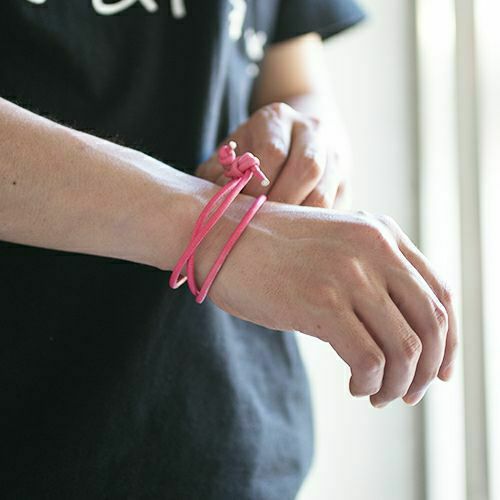 【ジャムホームメイド（JAMHOMEMADE）】3月 誕生石 ディア レザー ブレスレット 3巻 - アクアマリン