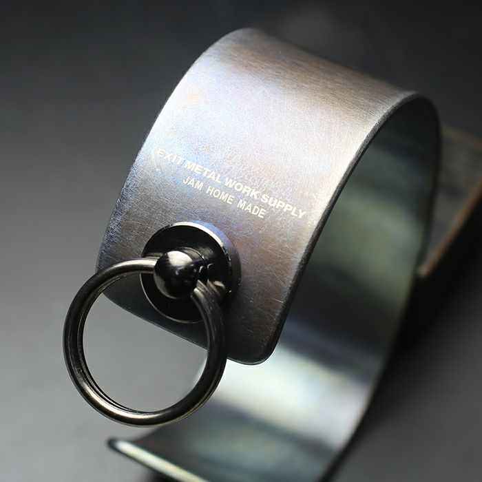【ジャムホームメイド（JAMHOMEMADE）】EXIT メタル バングル M(25mm） - ダークアンバー -