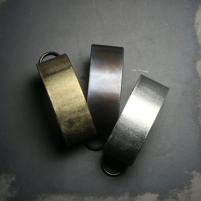 【ジャムホームメイド（JAMHOMEMADE）】EXIT メタル バングル M(25mm） - ダークアンバー -