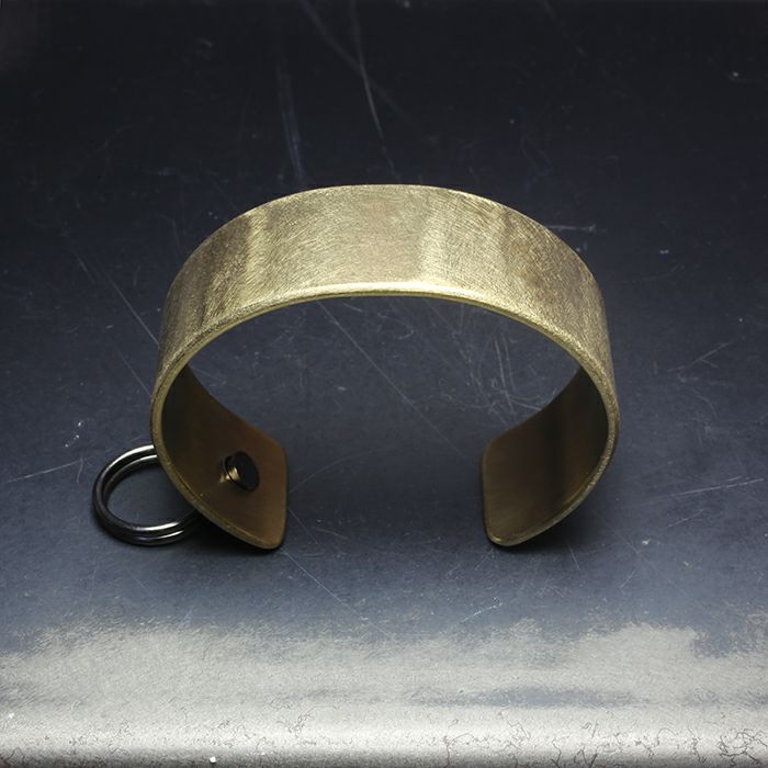 【ジャムホームメイド（JAMHOMEMADE）】EXIT メタル バングル M(25mm） - ファイヤーゴールド -