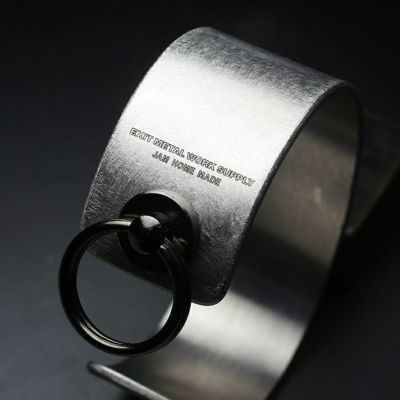 【ジャムホームメイド（JAMHOMEMADE）】EXIT メタル バングル M(25mm） - バイブレーション（マットステンレス）-
