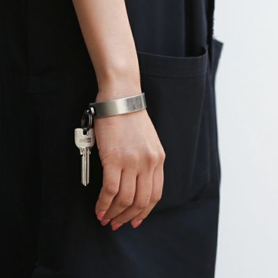 【ジャムホームメイド（JAMHOMEMADE）】EXIT メタル バングル M(25mm） - バイブレーション（マットステンレス）-