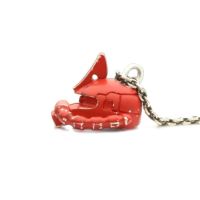 【ジャムホームメイド（JAMHOMEMADE）】機動戦士ガンダム シャア専用ザクフェイスネックレス -RED-