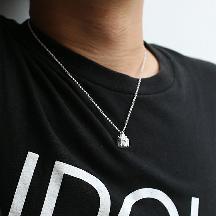 JSTG04WH)機動戦士ガンダムガンダムフェイスネックレス-WHITE