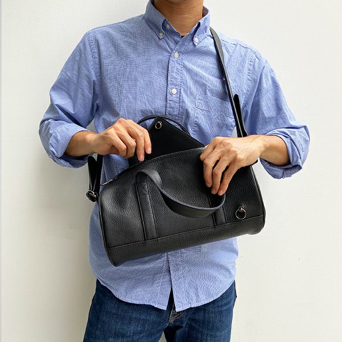 J-BG001)ENDUREレザー2WayドラムバッグショルダーバッグS J-BG001)ENDUREレザー2WayドラムバッグショルダーバッグS