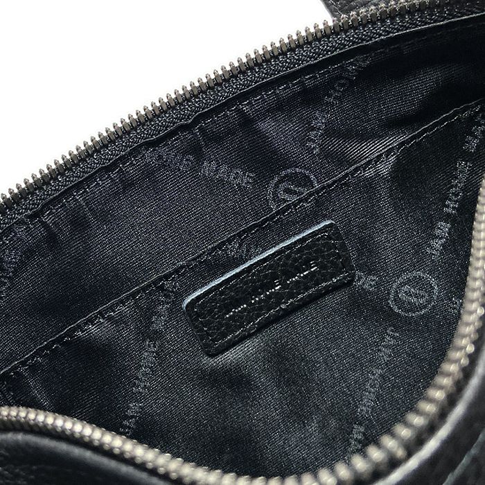 J-BG001)ENDUREレザー2WayドラムバッグショルダーバッグS-ブラック