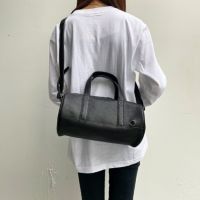 【ジャムホームメイド（JAMHOMEMADE）】ENDURE レザー 2Way  ドラムバッグ ショルダーバッグ S - ブラック