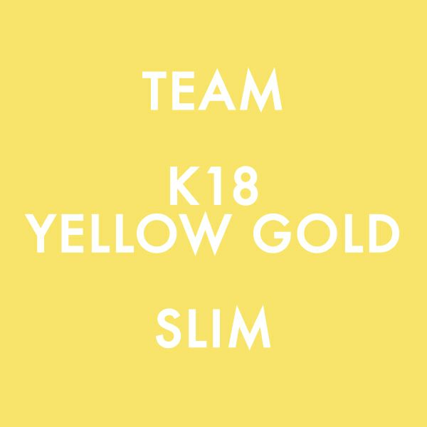 【ジャムホームメイド（JAMHOMEMADE）】K18イエローゴールド SLIM / チームリング