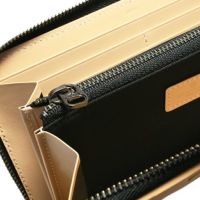 【ジャムホームメイド（JAMHOMEMADE）】ミッキー ビッグアイコン ラウンドファスナー 長財布 / ロングウォレット -ヌメ-
