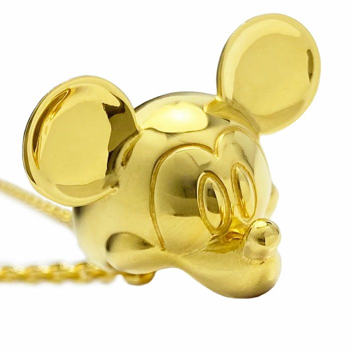 【ジャムホームメイド（JAMHOMEMADE）】ミッキー マウス ベビーリング ネックレス - ゴールド