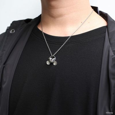 【ジャムホームメイド（JAMHOMEMADE）】ミッキー マウス ベビーリング ネックレス - シルバー