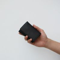 【ジャムホームメイド（JAMHOMEMADE）】コンパクトウォレット 三つ折り財布 -LaVish- - オーバル / ブラック / ミニ財布