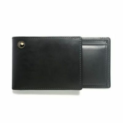 品番J-WA007-BKセミロングウォレット-Lavish-/2つ折り財布
