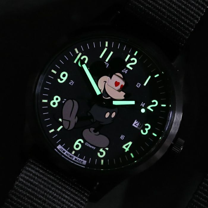JWDWT29BK)シークレットミッキーマウスウォッチタイプ2モノクロ/腕時計 