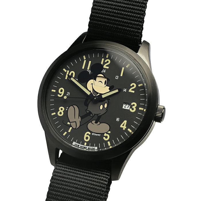 【ジャムホームメイド（JAMHOMEMADE）】シークレット ミッキー ウォッチ タイプ2 ペア フルカラー × モノクロ / 腕時計