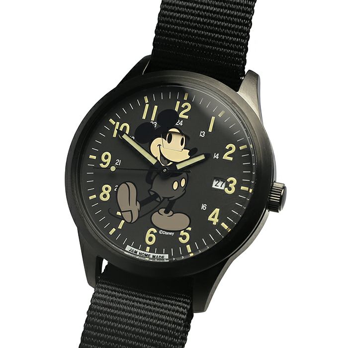 【ジャムホームメイド（JAMHOMEMADE）】シークレット ミッキー ウォッチ タイプ2 ペア フルカラー × モノクロ / 腕時計