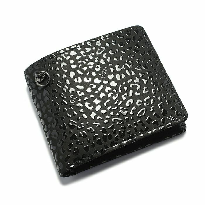 印傳 - 印伝屋 誕生石 二つ折り財布 レオパード柄 / ミディアムウォレット