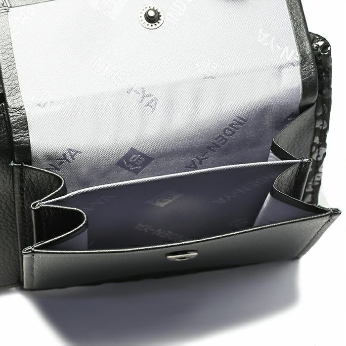 印傳 - 印伝屋 誕生石 二つ折り財布 レオパード柄 / ミディアムウォレット