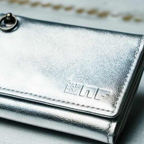 NF COMPACT WALLET/SILVER