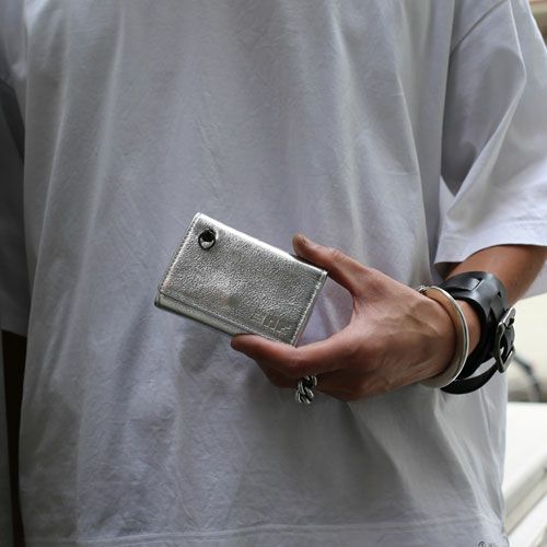 NF COMPACT WALLET/SILVER