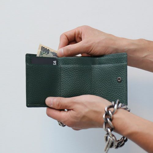 NF COMPACT WALLET/GREEN 【JAM限定カラー】