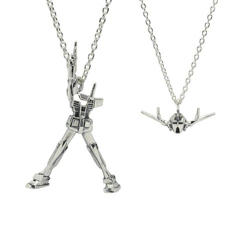 【ジャムホームメイド（JAMHOMEMADE）】機動戦士ガンダムラストシューティングネックレス-ガンダム&ジオング