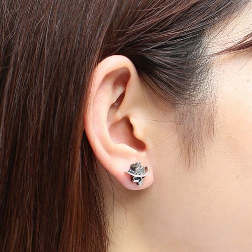 JOP029)ワンピース（ONE PIECE） エース スカルピアス｜アクセサリー